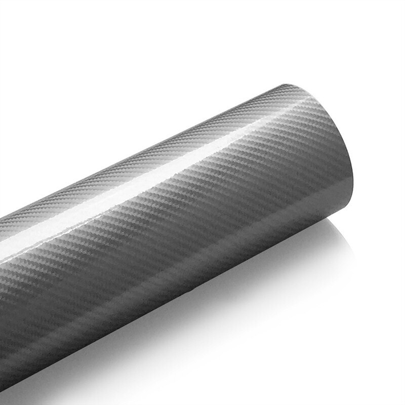 5D Carbon Fiber Vinyl Bike Car Wraps Sheet Roll Film Motorcycle Tablet Stickers Cars Styling Bicycle Auto Accessories: silver 30x100cm