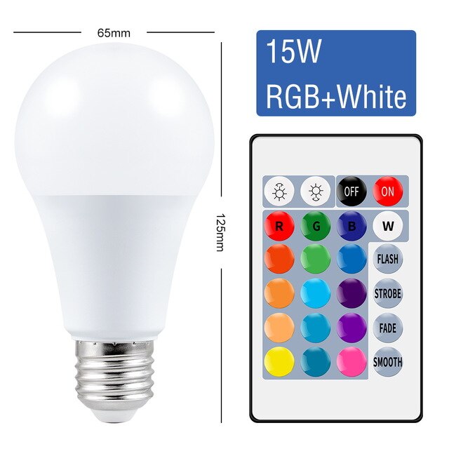 E27 Home Led RGB Light Smart Control Lamp Dimmable... – Grandado