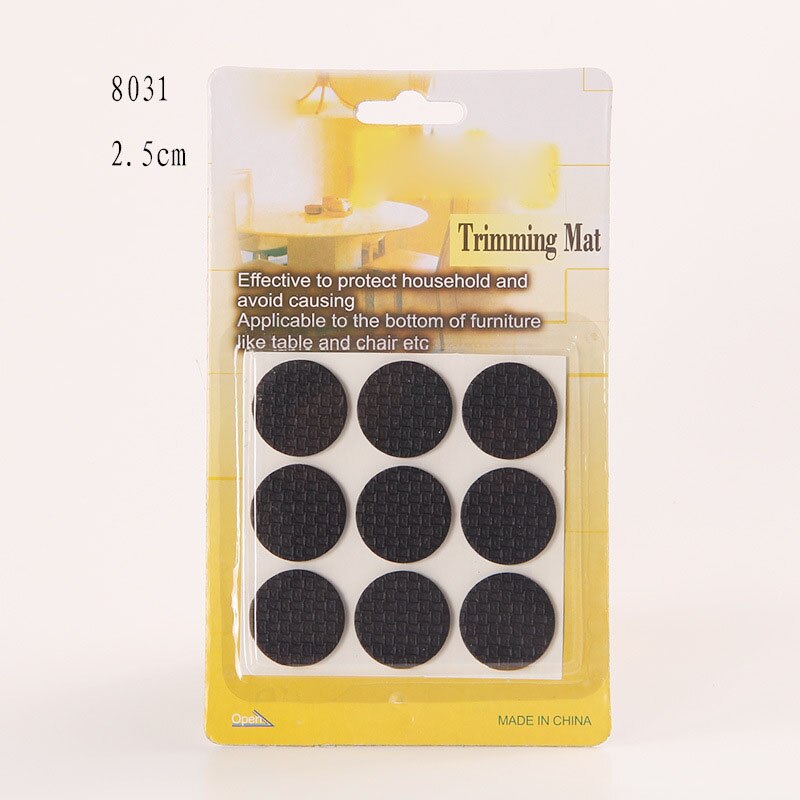 Multifunction Furniture Protection Pad Rubber Self Adhesive Anti-Skid Floor Scratch Protector Pads HFing: Diameter 25MM