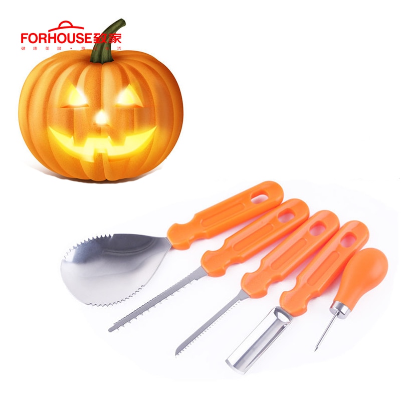 13PCS Halloween Pumpkin Carving Kit Cutter Pumpkin Corercs Melon Fruit Kitchen Cutter Child Cut Pumpkin Tool Decoration Tool