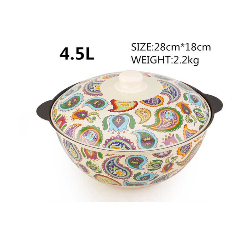 4.5L cast iron pot Non-stick stew hand pilaf pot