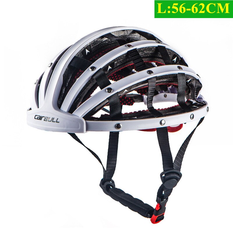 Foldable Bike Helmet Men Road Bicycle Portable Helmet Riding In-Mold City Leisure Riding Helmet Cycling Helmet Casco de ciclismo: white