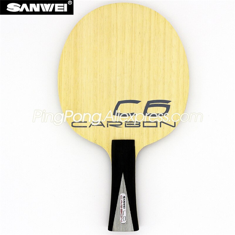 SANWEI C6 LD Kohlenstoff Tischtennis-blatt Schläger (Koto + Balsaholz + Kohlenstoff aus +) Original SANWEI C-6 Klingeln Pong Schläger Paddel