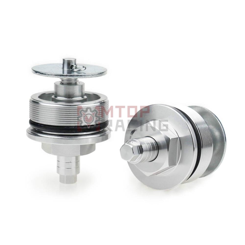 Tapas de horquilla de precarga para Honda XRV650, doble África, 43mm, tornillos de horquilla hexagonales ajustables