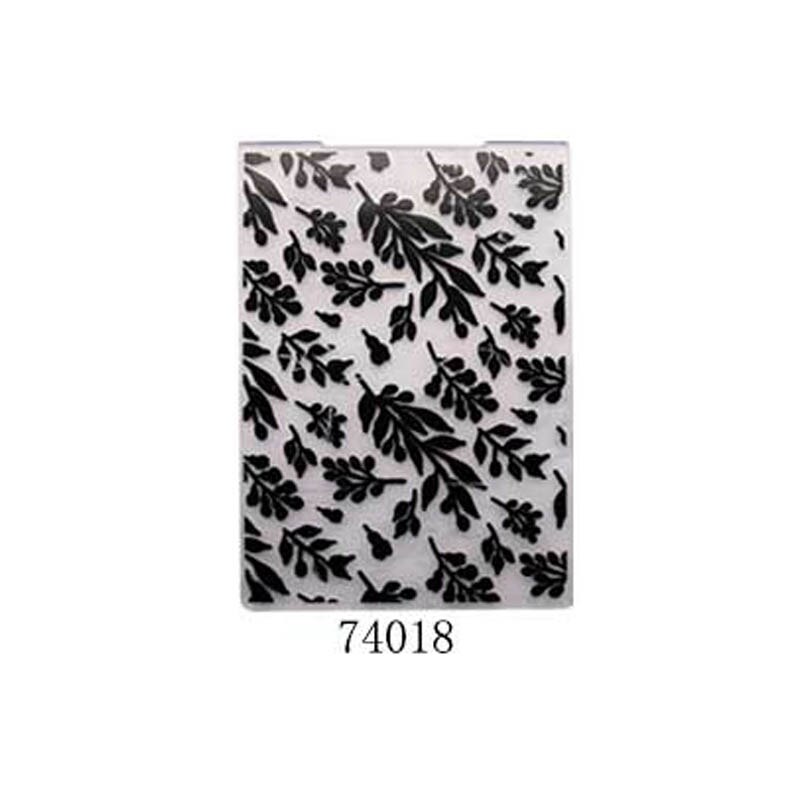 1Pcs Making Paper Cards DIY Photo Album Multifunction Embossing Folder Template Embossing Plastic Wedding Decoration: 74018 grass
