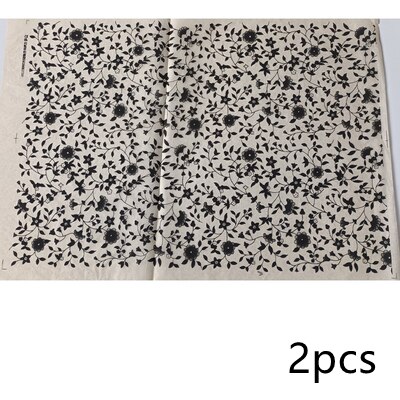 Papel de transferencia artístico para cerámica, calcomanías de cerámica de alta temperatura, herramientas de arcilla polimérica, 2 uds.: 7-2pcs