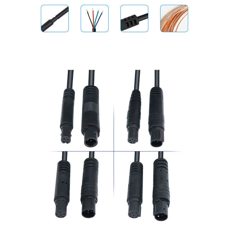 1/2/3/5/6 m Stecker auf Buchse Kabel Auto DVR Rückansicht Kamera Verlängerung Stecker 4 Stift 4 Ader HD Monitor Fahrzeug Kupfer Draht B4