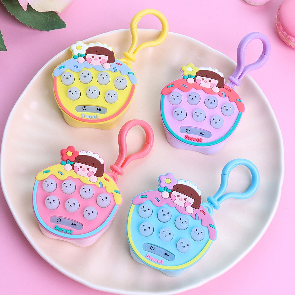 Mini jeux de mémoire électroniques pour Hamster, porte-clés sensoriel anti-Stress pour enfants: cake girl