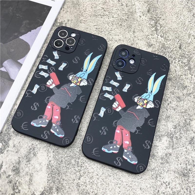 Trend Bunny miękki futerał na iPhone 11 12 Pro Max mini 7 8 6 6S Plus XR X XS MAX se silikonowy futerał na telefon luksusowa moda funda capa