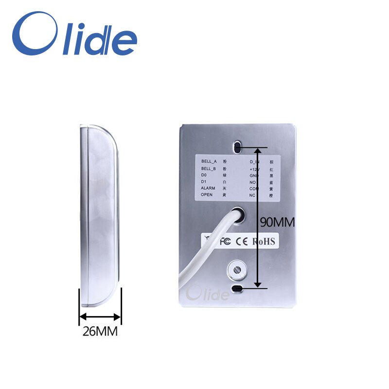 Toegangscontrole Systeem Toetsenbord Voor Elektrische Deur, Waterdichte IC Kaartlezer DC 12 V