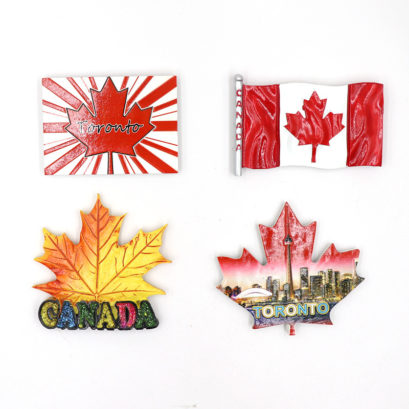 Kanada Souvenir Harz Kühlschrank 3d Souvenir Handwerk Magnet für Kühlschrank Dekor