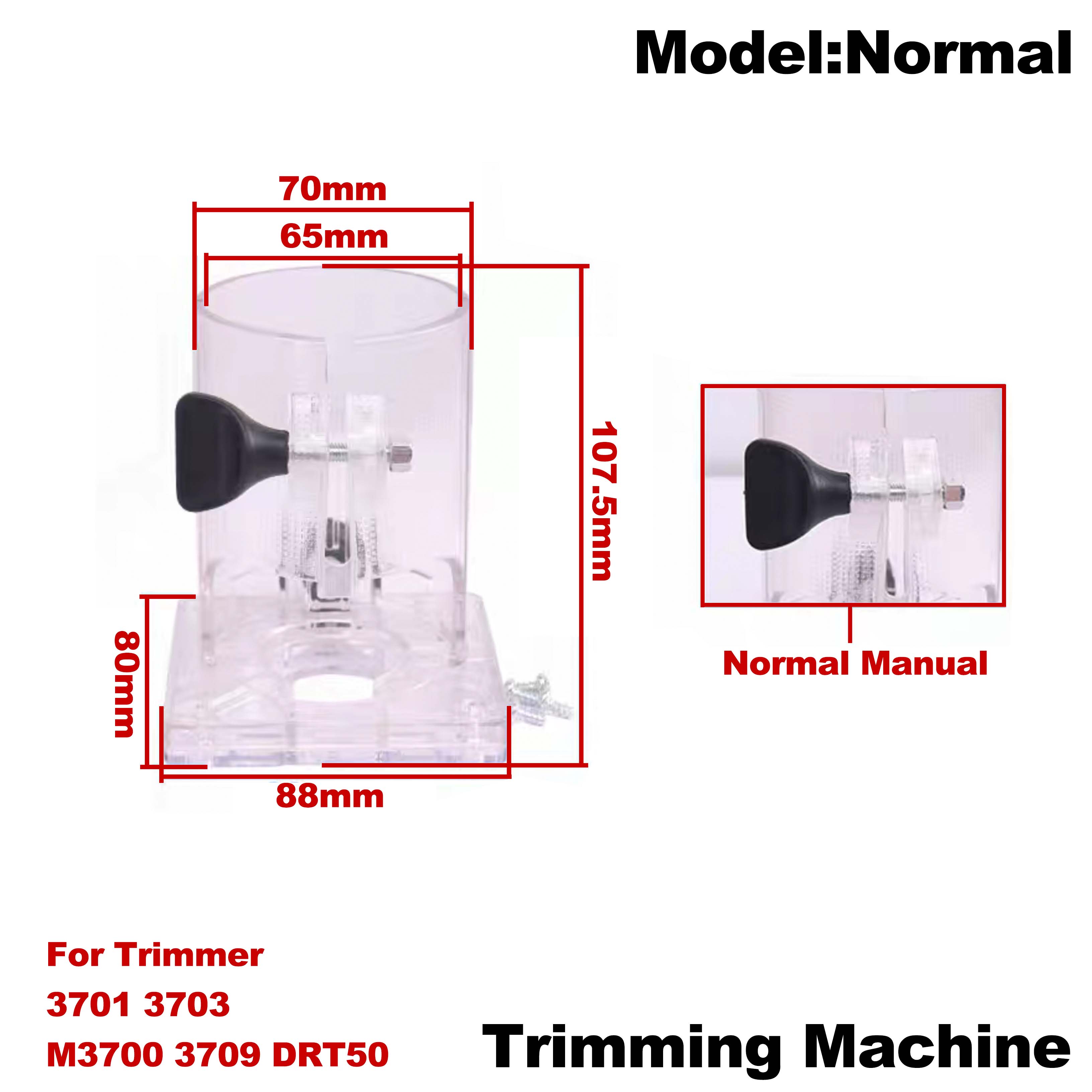 Transparent Cover Shell Spare Parts for Makita Trimming Machine Trimmer 3701 3703 M3700 3709 DRT50: Normal