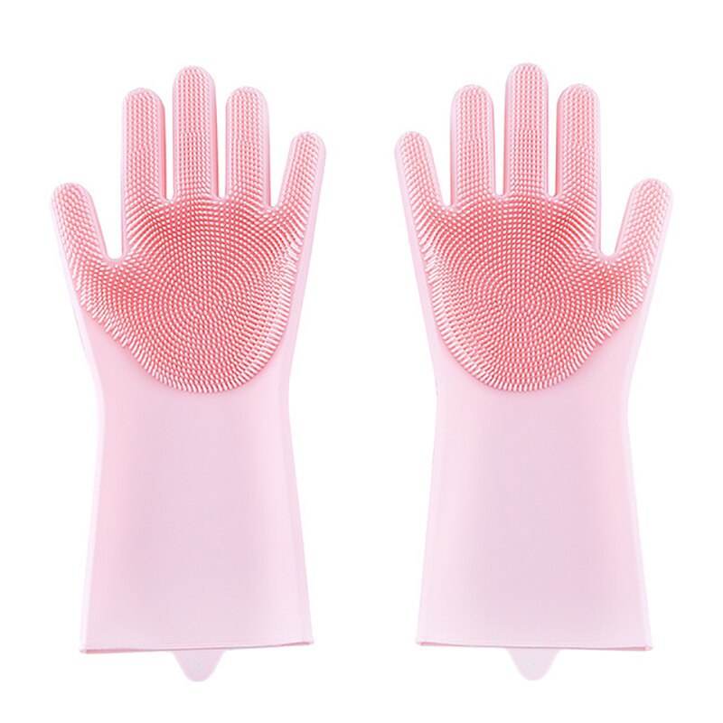 1 Paar Magic Dish Wassen Handschoenen Scrubber Rubber Keuken Schoon Gereedschap Multifunctionele Silicone Cleaning Handschoenen Voor Huishoudelijke