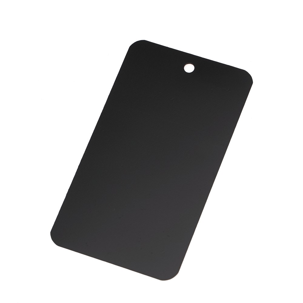 50Pcs 5x9cm Blank Matte PVC Plastic Plastics Waterproofing Hang Tag DIY With Hole Garment Jewelry Label Display Packaging