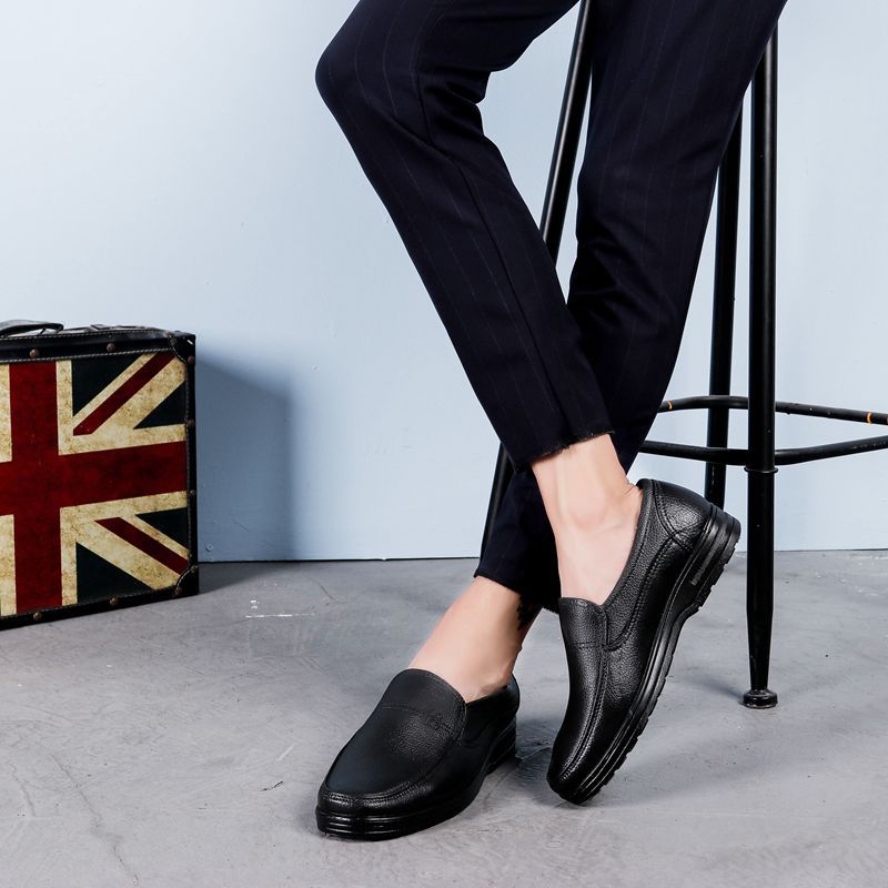 Men's kitchen shoes hotel special anti-slip shoes anti-oil plastic imitation plastic shoes Labor protection work shoes men