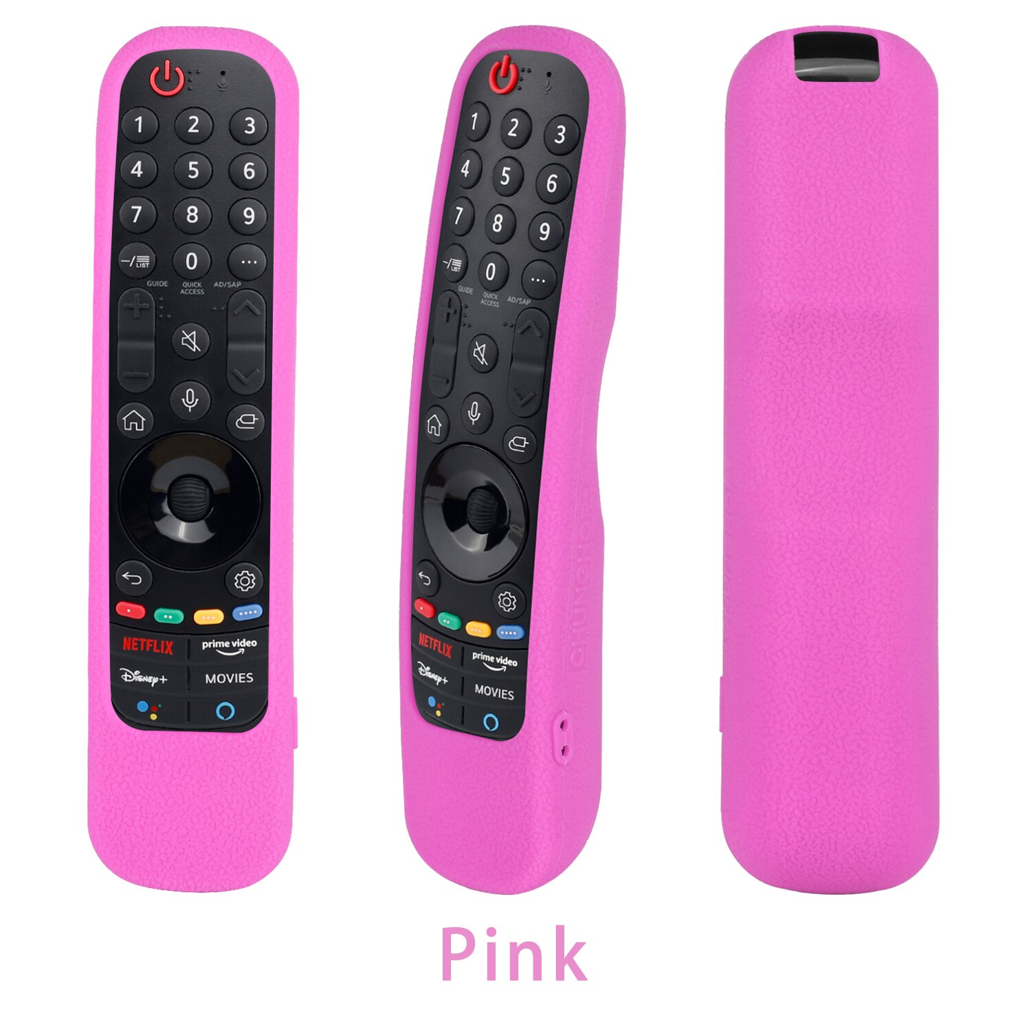 Silicone Protective Remote Control Covers For LG Smart TV AN-MR21 AN-MR21GC For LG OLED TV Magic Remote AN MR21GA Remote Case: Pink