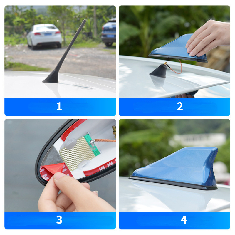 Universal Auto Auto Antennen Shark Fin Antenne Auto Radio Signal Antennen Dach Antennen für universal auto modell Auto Styling