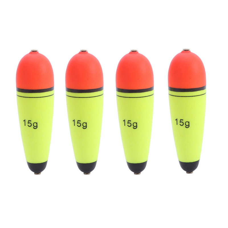 4pcs Slip Fishing Bobber Float Set EVA Foam Fishing Slider Floats Lightweight Slip Cork Fishing Accessories Tools Tackles: WHITE
