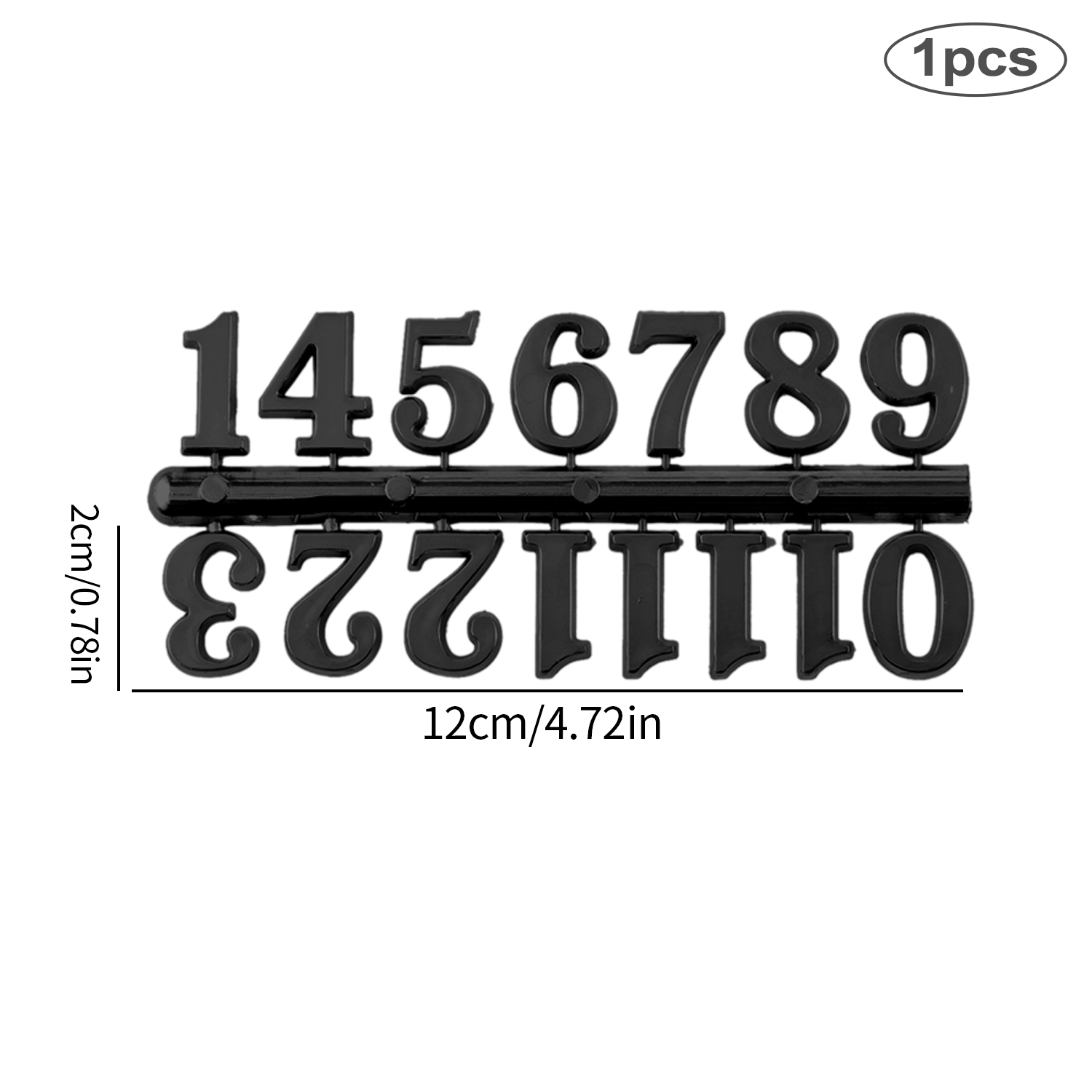 Clock Numerals Arabic Roman Number Restore Clock Numerals Accessories DIY Epoxy Resin Clock Molds Accessories: WHITE