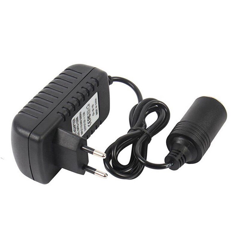 220V Naar 12V Sigarettenaansteker Adapter Converter Onderdelen Draagbare Auto: EU Plug