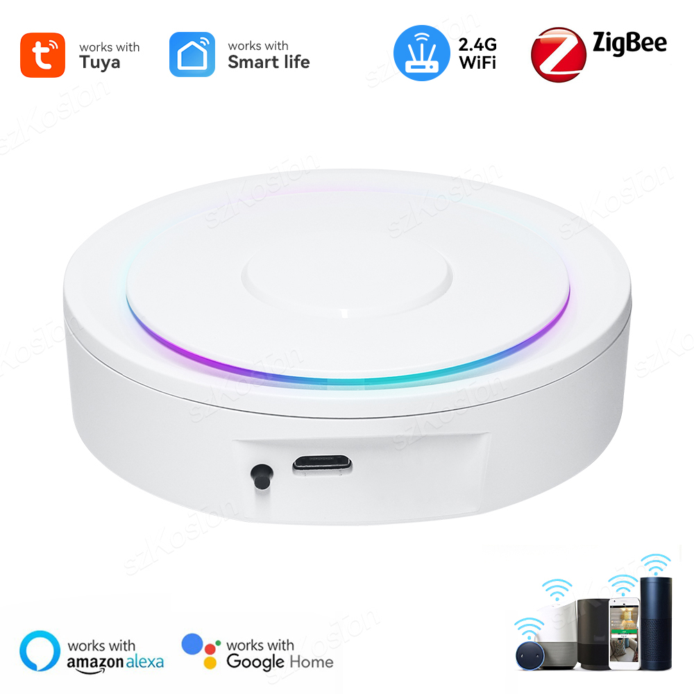 Dla Homekit Tuya Zigbee 3.0 Gateway Hub Smart Home Bridge Smart Life APP Bezprzewodowe zdalne sterowanie głosem Współpracuje z Alexa Google