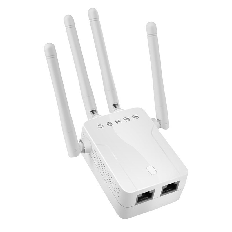 Draadloze Wifi Repeater Wifi Range Extender 300Mbps Signaal Versterker 802.11N/B/G Booster Repetidor Wi Fi Reapeter voor Thuis: WHITE / ons aansluiten