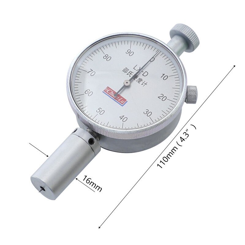 0-100HA Hardness Tester Alloy Bearing Steel Hardness Meter for Rubber,Sponge,Plastic Shore Durometer Measuring Tools