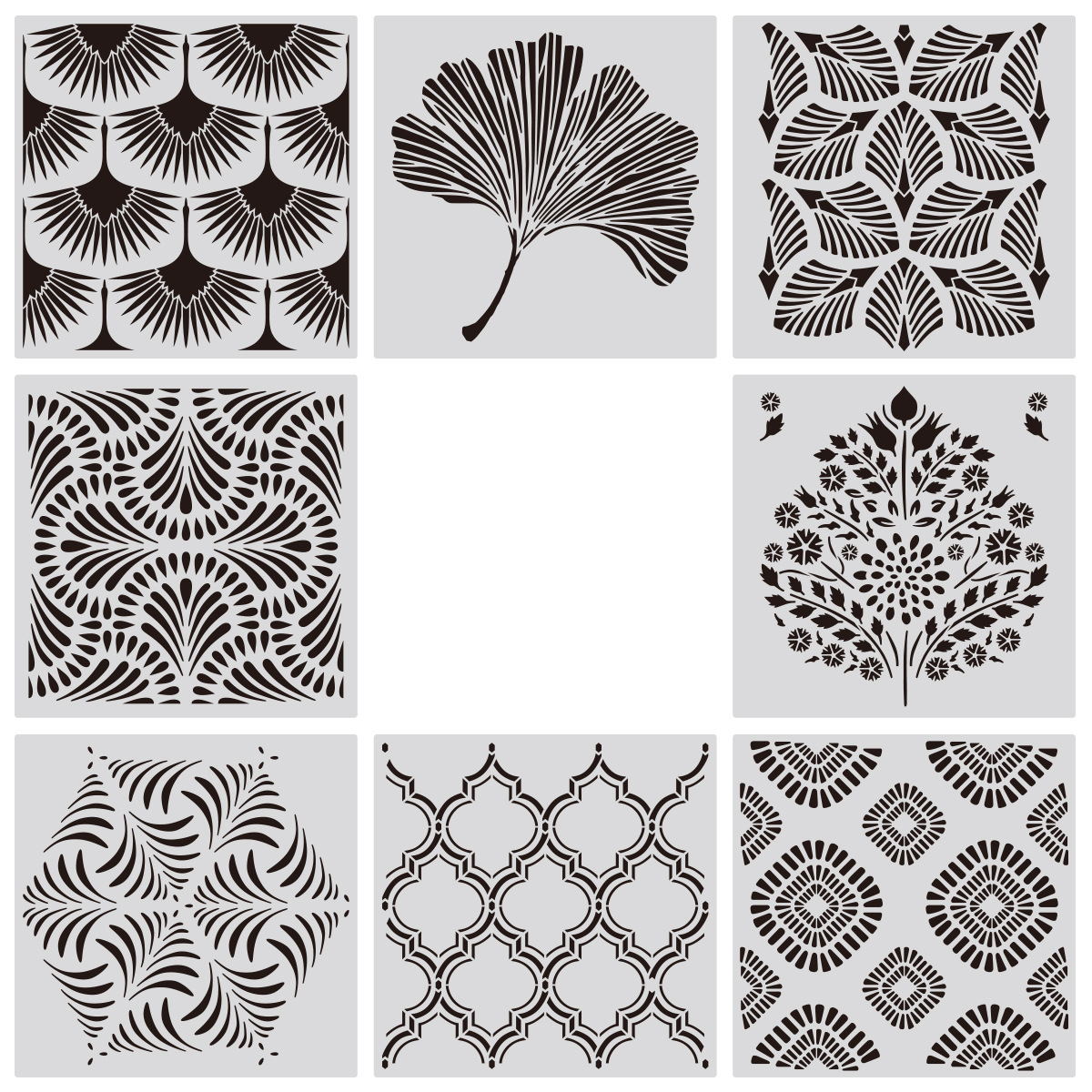 1 Uds. 30*30cm Mandala geométrico DIY plantillas de capas pintura de pared libro de recortes colorear plantilla decorativa de álbum en relieve