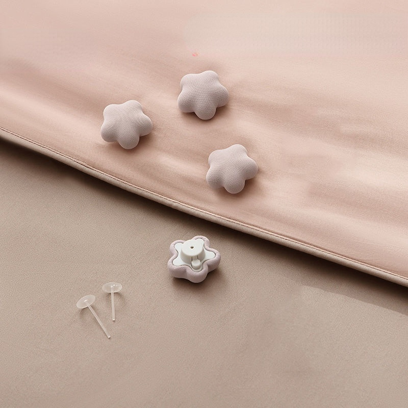 4PCS No needle Quilt Holder Non-slip Quilt Blanket Clip One Key to Unlock Blankets Cover Fastener Clip Holder Bed Sheet: 3
