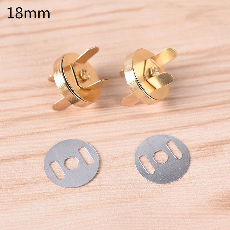 10 Stuks Metalen Sterke Magnetische Drukknopen Sluitingen Knoppen Voor Handtas Portemonnee Portemonnee Zakken Onderdelen Accessoires Diy Bevestiging Drukknopen: 3 / 18mm