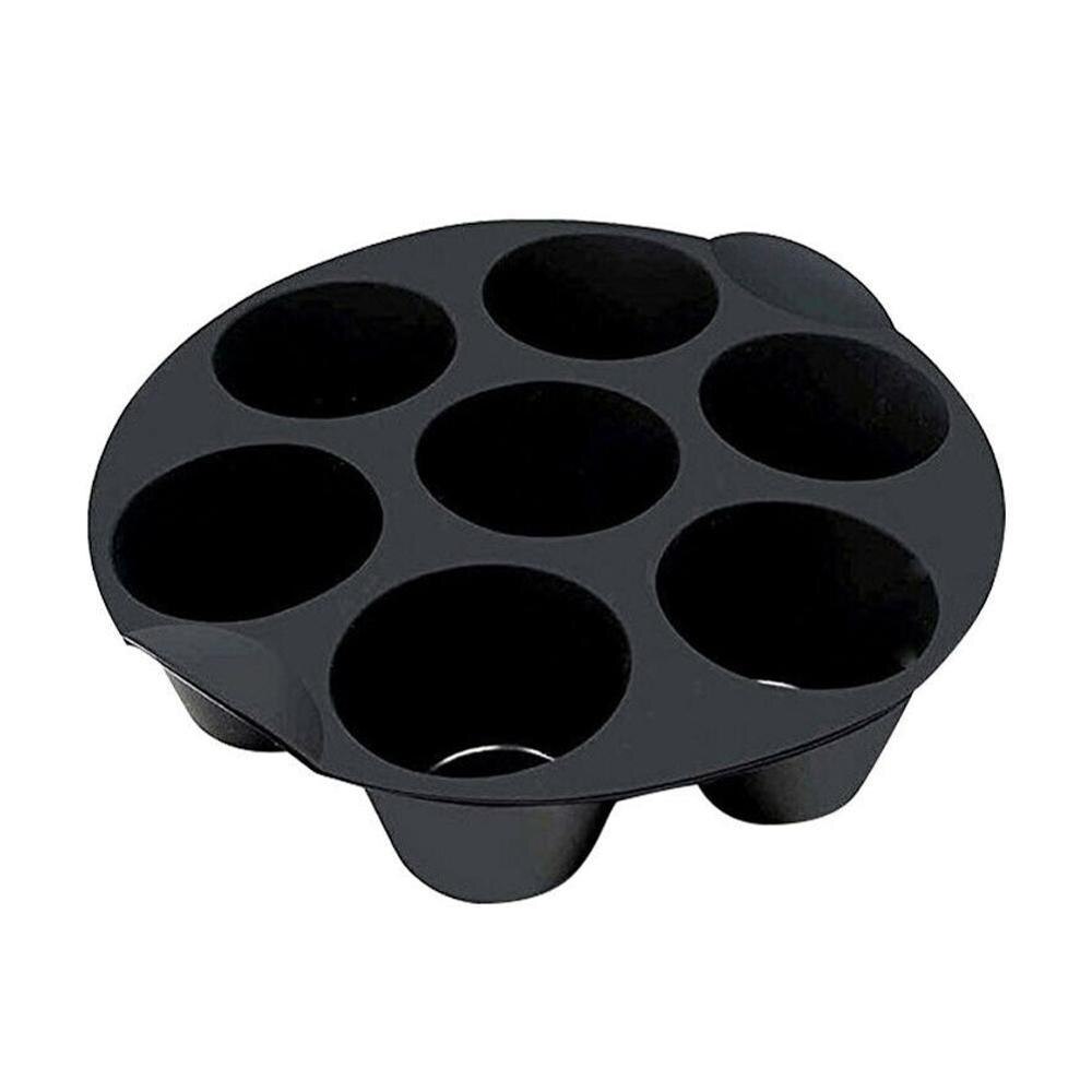 Airfryer tilbehør 7 lige kage kop muffin kop til 3.5-5.8l modeller air fryer af forskellige  q5 u 1: 18cm