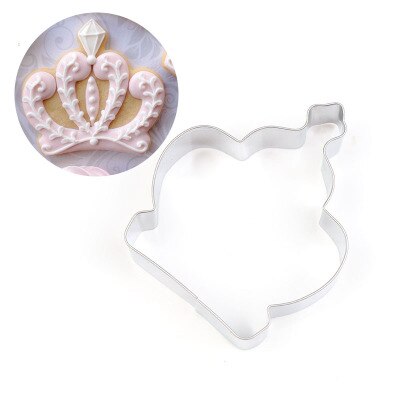 Herramientas para hornear princesa Forma de Corona bizcocho molde utensilios para horno fondant pastel molde DIY artesanía de azúcar 3D cortadores de galletas para pastelería