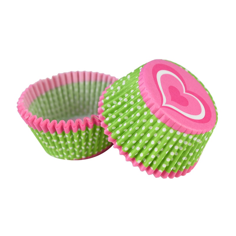 Emballage de gâteaux en papier, 100 pièces, tasses à Muffin, fête, bricolage, cuisine, lieu de cuisson, moule Cupcake, Dessert, boîte étanche à l&#39;huile de 7cm: D15