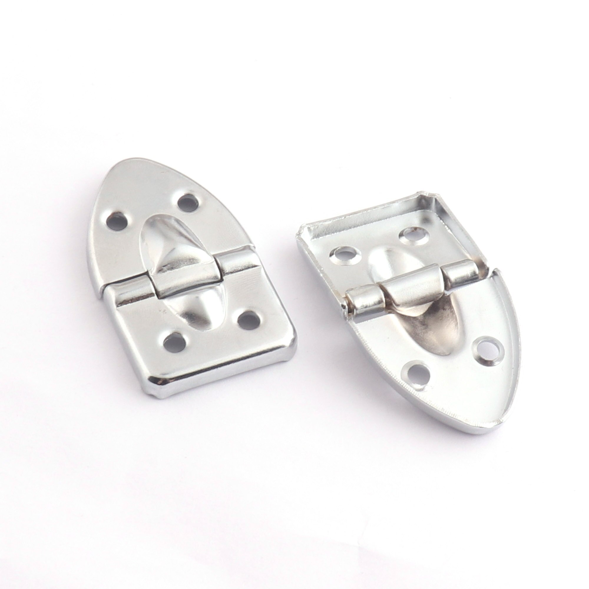 Wooden Box Hinges Cabinet Hinges Metal Hinges for Wooden Jewelry Box Tool Box Suitcase Silver Hinges with Screws