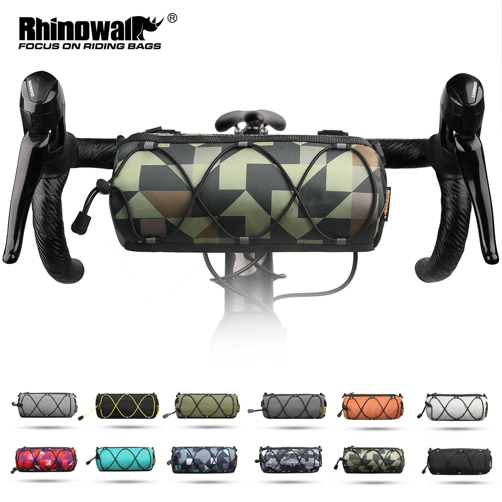 Rhinowalk cykelstyrtaske 2.4l stk. reflekterende cykeltasker med høj synlighed eller andre farver mtb landevejscykel stelrørstaske