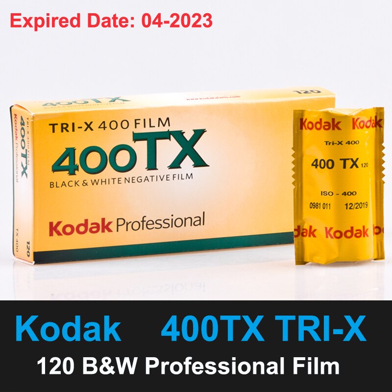 Kodak – Film négatif noir et blanc, IOS TRI-X 400TX 400 120, 1 à 5 rouleaux (Date d&#39;expiration: 2023)
