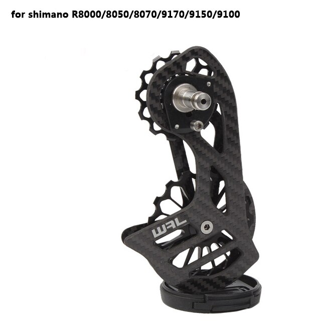 Roulement en Céramique Surdimensionné Poulie Antirouille Arrière Cage de Dérailleur Moyeu Résistant à l'Usure Guide Kit de Roue Accessoires de Vélo Extérieur Noir SD3