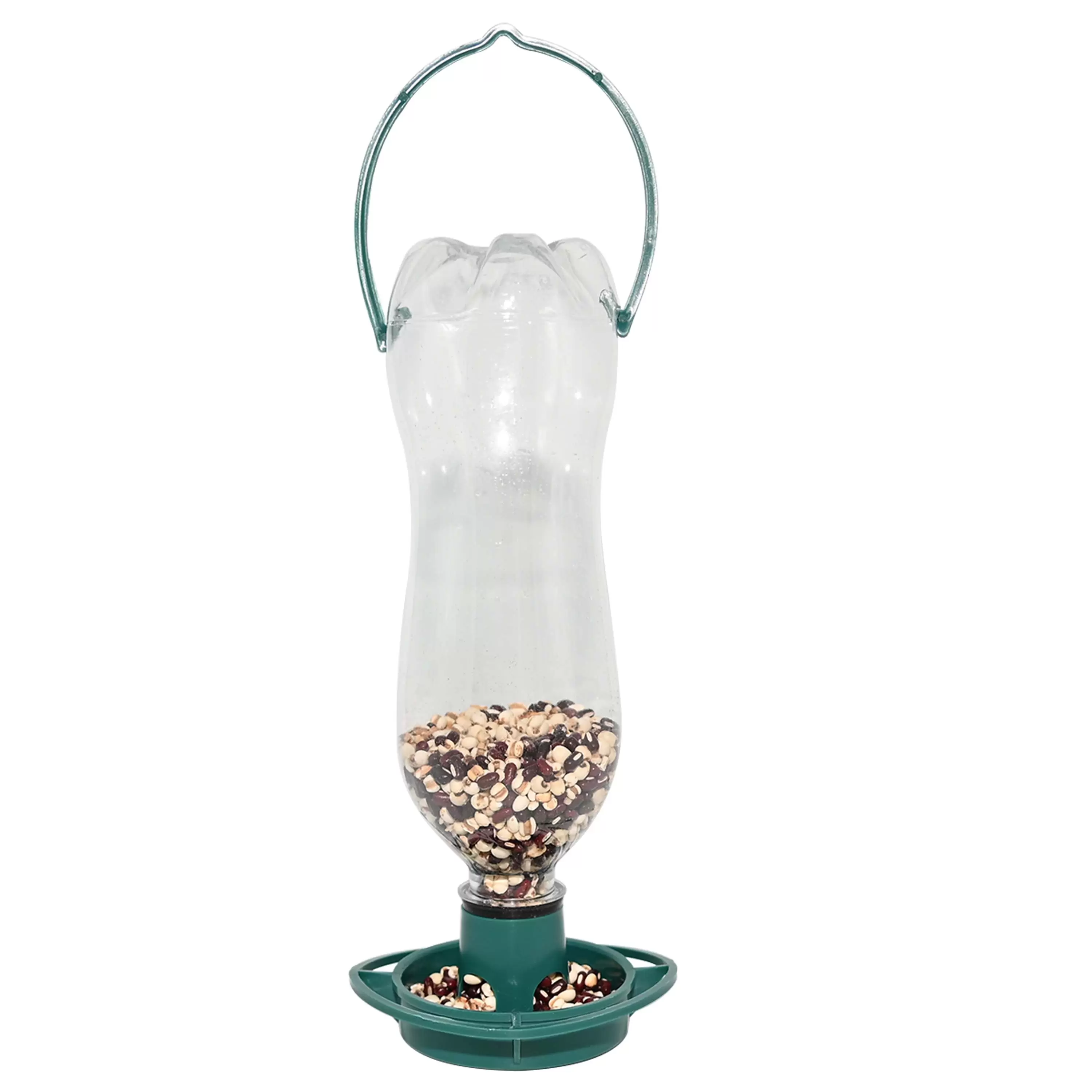 Outdoor Soda Bird Feeder Automatic Hanging Plastic Feed Bowl For Parrot Pigeon Pet Indoor Feeding Supplies Bottle Mouth Docking