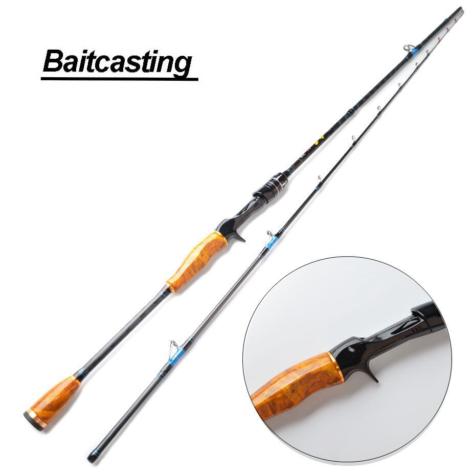 Gold Camphor Fishing Rod Boat Jigging 1.8m 2.1m MH 50-180g Fast Action Ultralight Spinning Sea Fishing Rod Casting: 1PCS Baitcasting rod / 2.1m MH