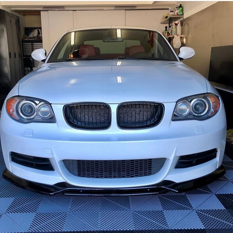 Kit de lame de pare-choc avant pour BMW série 1 E82 E88 2007 – , 4 pièces/ensemble