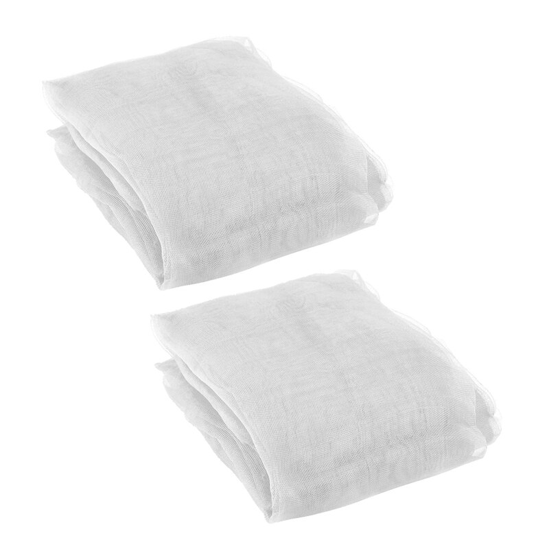 Paquet de 2 insectes de jardin Sn moustiquaire filet filet filet pour oiseaux 9.8Ft x 6.5 pi (blanc): Default Title