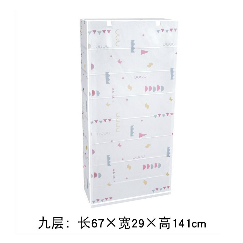 Shoe Rack dust cover multi-layer simple cover household assembly dormitory storage single indoor plastic shoes Rack covers: 67X29X141cm