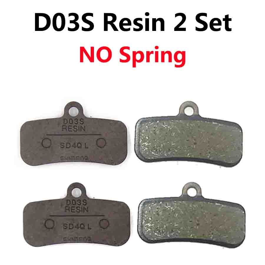 SHIMANO – plaquettes de frein de montagne DEORE XT, SAINT ZEE, H03A, H03C, D03S, Ice Tech, M8020, M820, M640: D03S Resin 2 SET