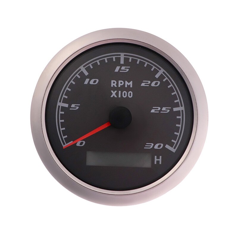 3000 RPM Car Boat Tachometer With digital Hourmeter Fit For Diesel Motorcycle Truck Marine With Red Backlight 85MM 9-32V