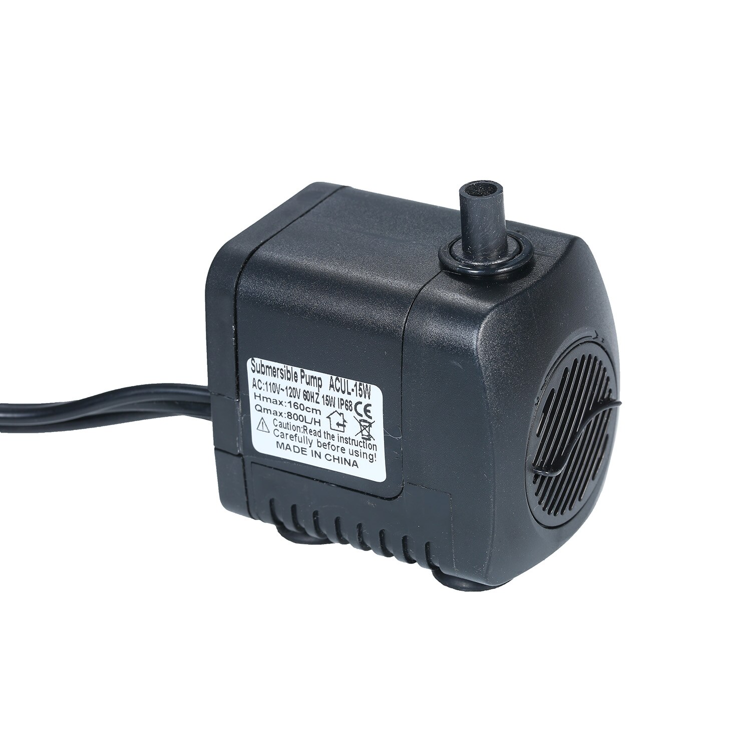 Ledet nedsænket pumpe 800l/ timer ultra-stille akvarium dam tank pool vand springvand pumpe uk plug