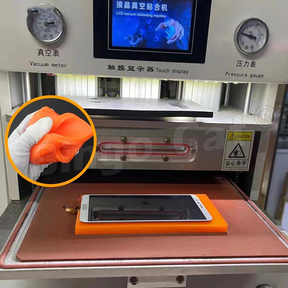 Gtoolspro dicke 1cm superweiche, verschleißfeste 7- zoll-zauberlaminiermatte für handy-lcd-bildschirmreparaturen