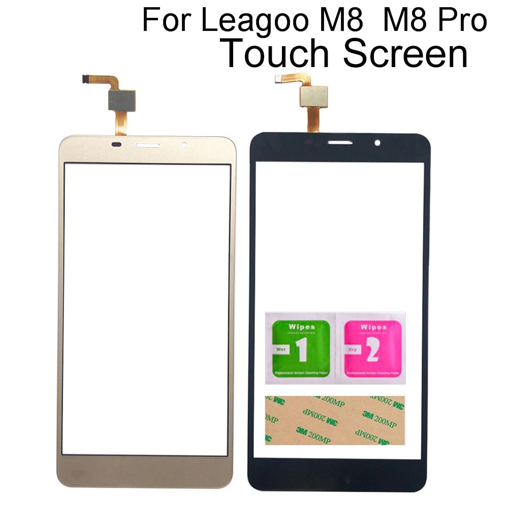 Touch Screen Voor Leagoo M8 / M8 Pro Digitizer Panel Sensor 3M Lijm Doekjes Touch