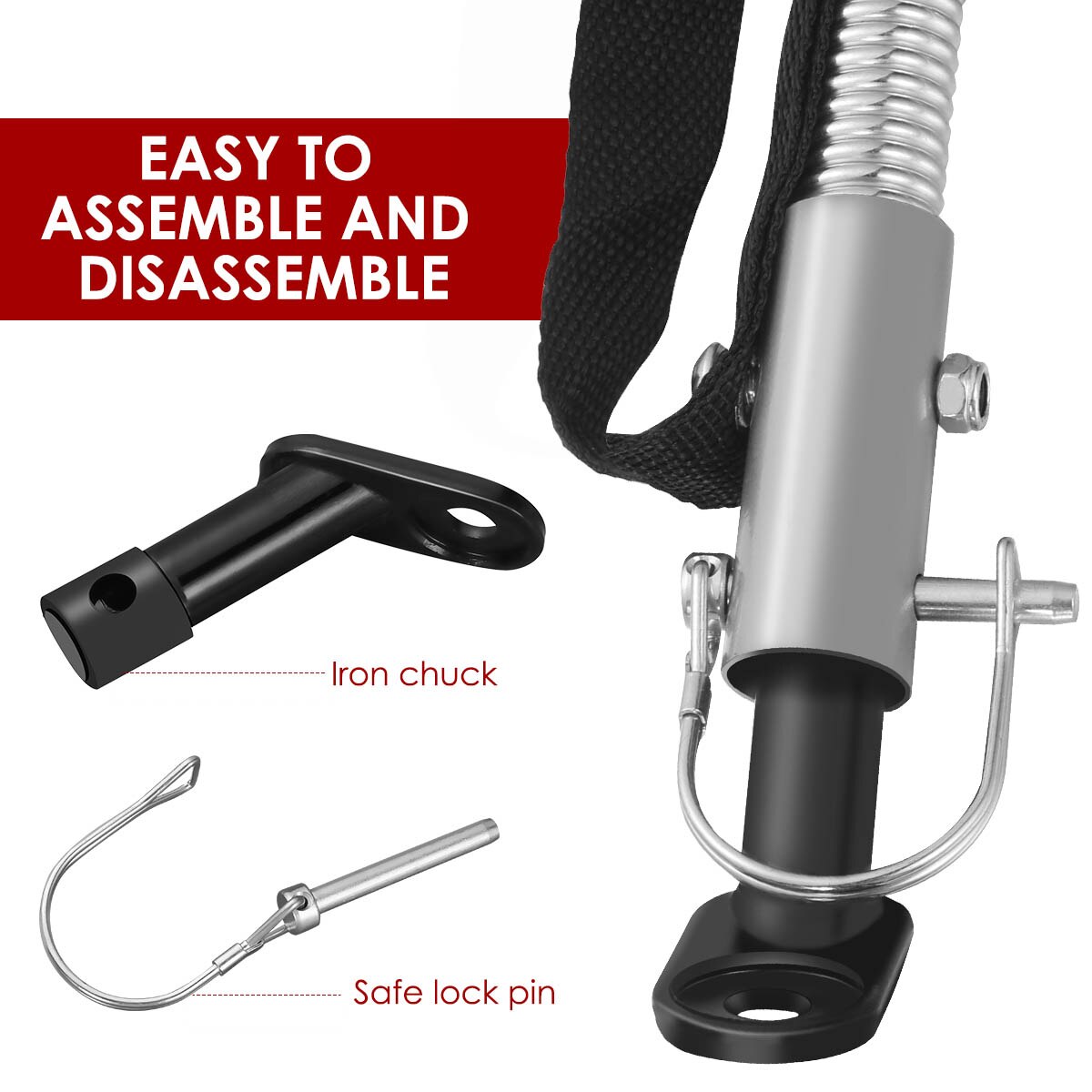 Vosarea Universal Bike Trailer Hitch Coupler Quick Release Steel Linker Bicycle Trailer Hitch Adapter Attachment Hitch Linker A5