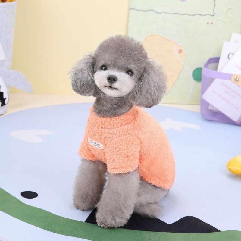 Ropa cálida de invierno para perros, suéter para perros pequeños, abrigo de felpa para perros, chaqueta suave para cachorros, ropa para Chihuahua Bichon, ropa para gatos: 8xl / Rojo