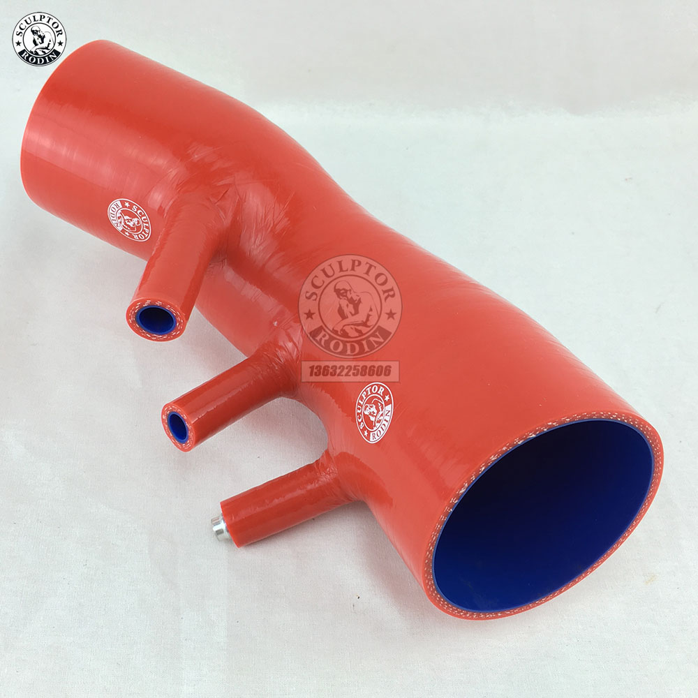 Siliconen Inductie Slang Intake Voor Honda Civic FD2 FG2 K20A (1 Stuks) Rood/Blauw/Zwart: K8-27 RED